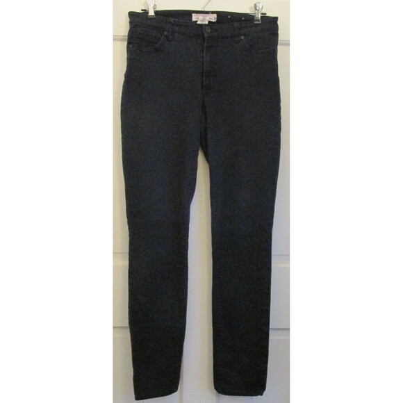 H&M LOGG Women's Black Mid Rise Straight Leg Jeans Size 12 - Picture 1 of 9